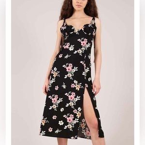 BLONDE GONE ROGUE Flower Power Midi Dress